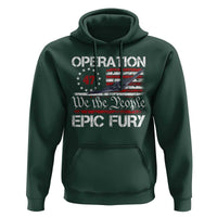Operation Epic Fury Hoodie Military Bomber Stealth Jet Vintage American Flag