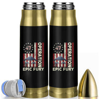 Operation Epic Fury Bullet Tumbler Military Tactical Warfare Stealth Jet American Flag