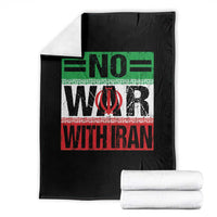 No War With Iran Throw Blanket Freedom For Iranians Vintage Iran Flag