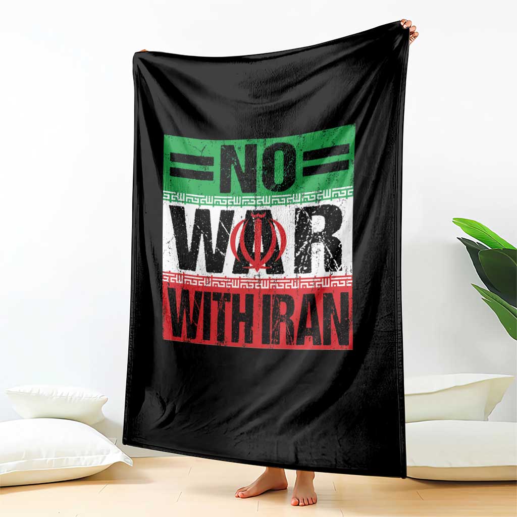 No War With Iran Throw Blanket Freedom For Iranians Vintage Iran Flag