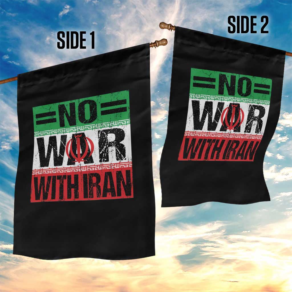 No War With Iran Garden Flag Freedom For Iranians Vintage Iran Flag