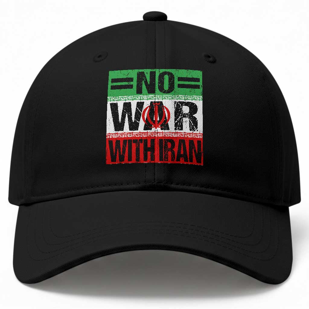 No War With Iran Baseball Cap Freedom For Iranians Vintage Iran Flag