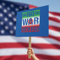 No War With Iran Protest Sign Freedom For Iranians Vintage Iran Flag