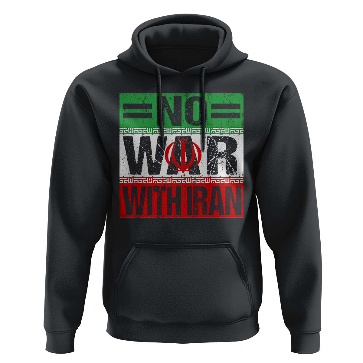No War With Iran Hoodie Freedom For Iranians Vintage Iran Flag