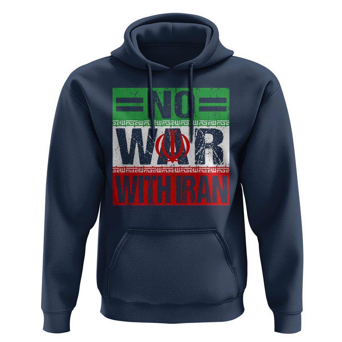 No War With Iran Hoodie Freedom For Iranians Vintage Iran Flag