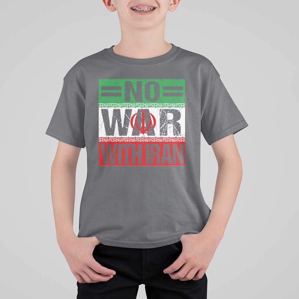 No War With Iran T Shirt For Kid Freedom For Iranians Vintage Iran Flag