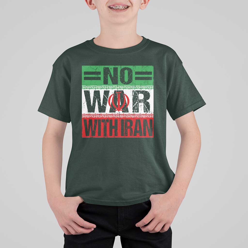No War With Iran T Shirt For Kid Freedom For Iranians Vintage Iran Flag