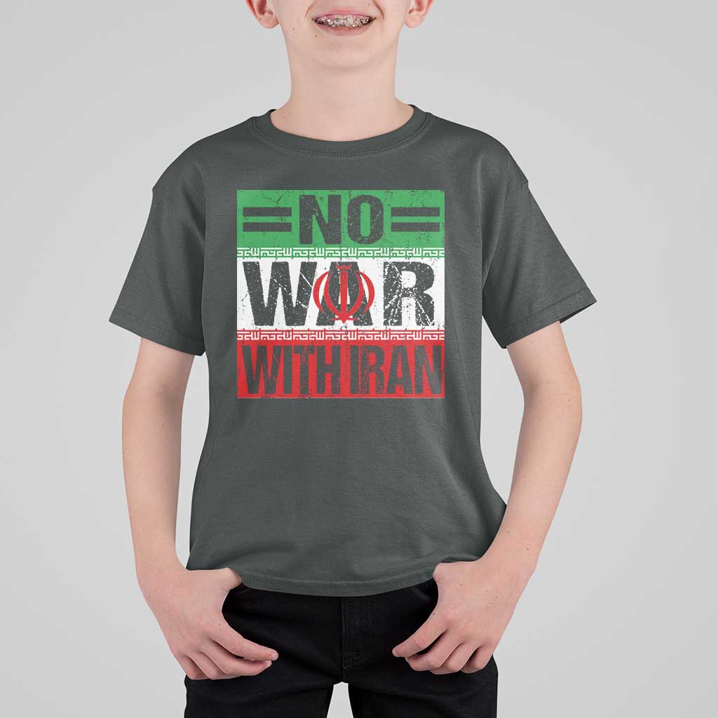 No War With Iran T Shirt For Kid Freedom For Iranians Vintage Iran Flag