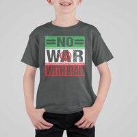 No War With Iran T Shirt For Kid Freedom For Iranians Vintage Iran Flag