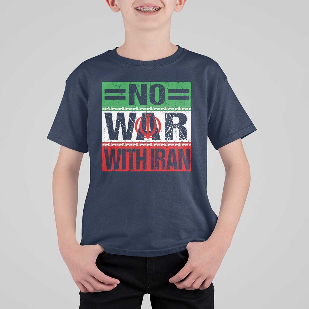 No War With Iran T Shirt For Kid Freedom For Iranians Vintage Iran Flag