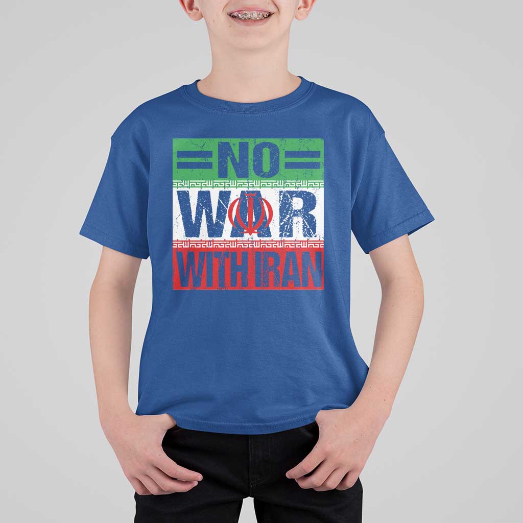 No War With Iran T Shirt For Kid Freedom For Iranians Vintage Iran Flag