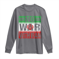 No War With Iran Long Sleeve Shirt Freedom For Iranians Vintage Iran Flag