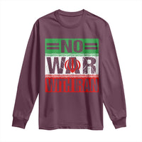 No War With Iran Long Sleeve Shirt Freedom For Iranians Vintage Iran Flag