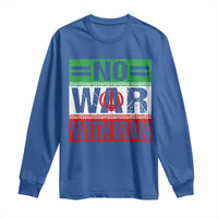 No War With Iran Long Sleeve Shirt Freedom For Iranians Vintage Iran Flag