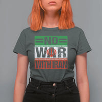No War With Iran T Shirt For Women Freedom For Iranians Vintage Iran Flag