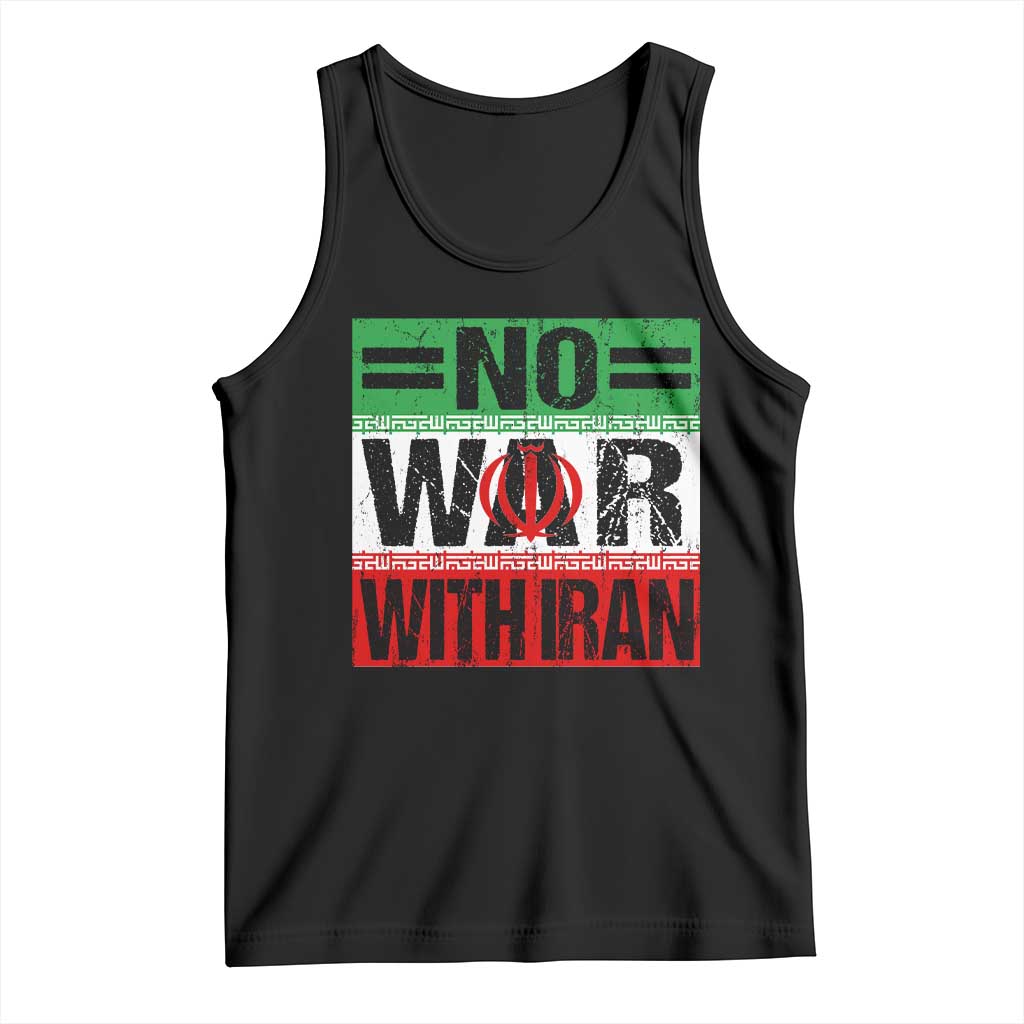 No War With Iran Tank Top Freedom For Iranians Vintage Iran Flag