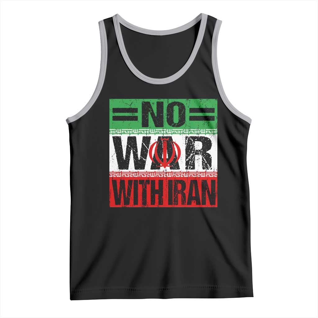 No War With Iran Tank Top Freedom For Iranians Vintage Iran Flag