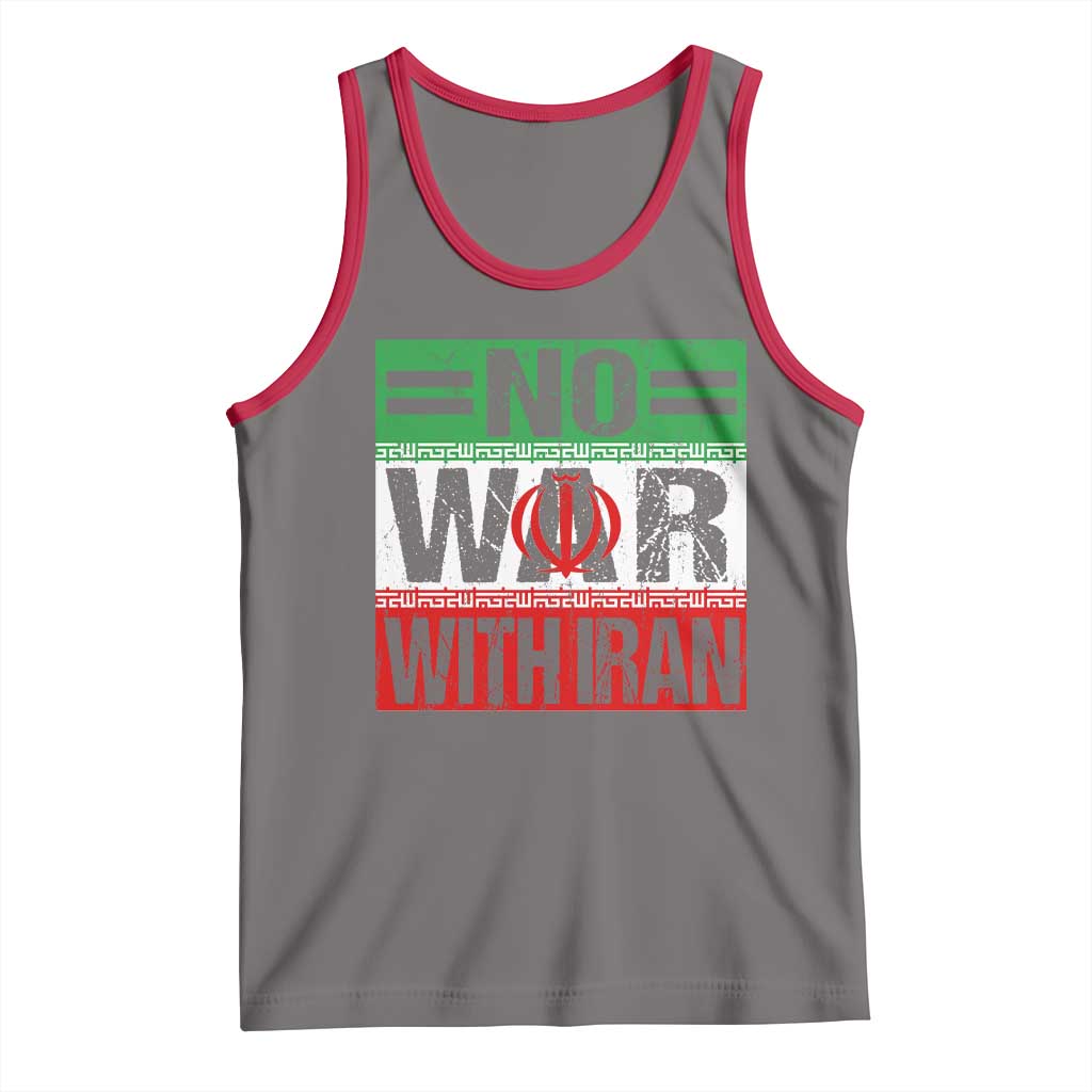 No War With Iran Tank Top Freedom For Iranians Vintage Iran Flag