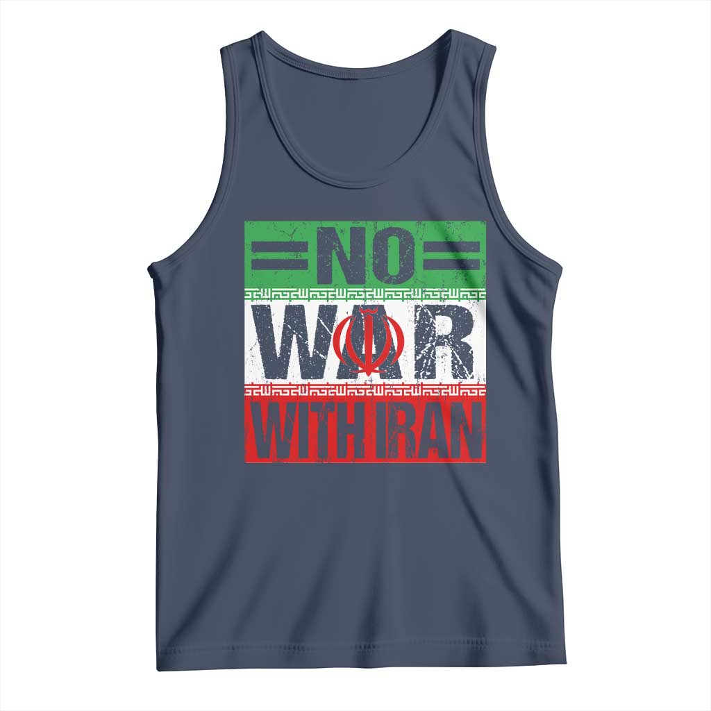 No War With Iran Tank Top Freedom For Iranians Vintage Iran Flag