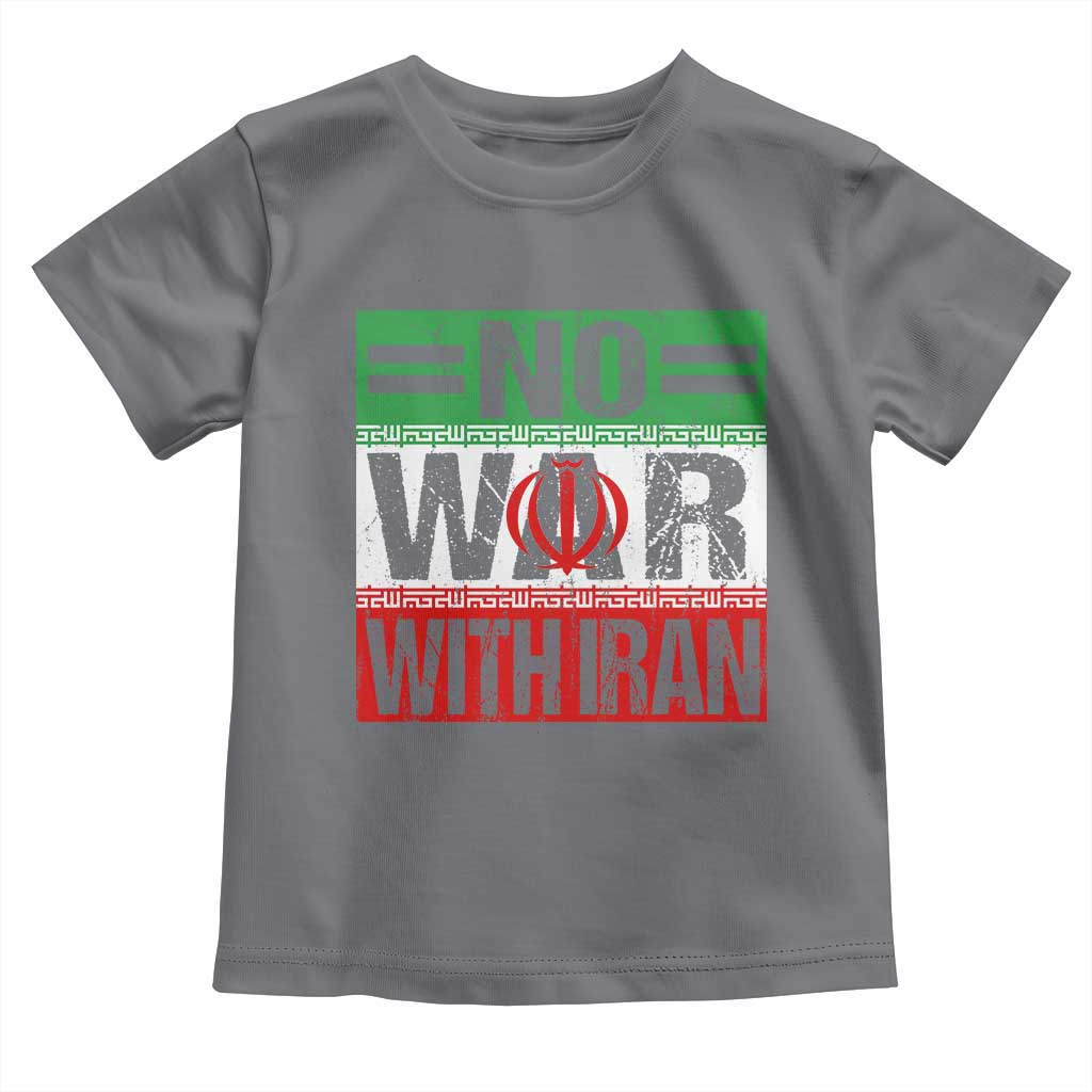 No War With Iran Toddler T Shirt Freedom For Iranians Vintage Iran Flag