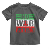 No War With Iran Toddler T Shirt Freedom For Iranians Vintage Iran Flag