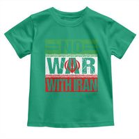 No War With Iran Toddler T Shirt Freedom For Iranians Vintage Iran Flag