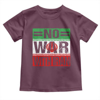No War With Iran Toddler T Shirt Freedom For Iranians Vintage Iran Flag
