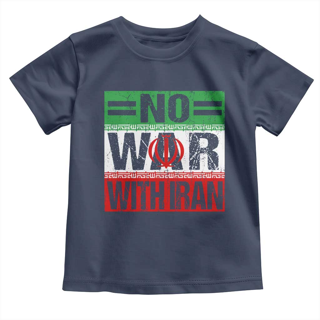 No War With Iran Toddler T Shirt Freedom For Iranians Vintage Iran Flag