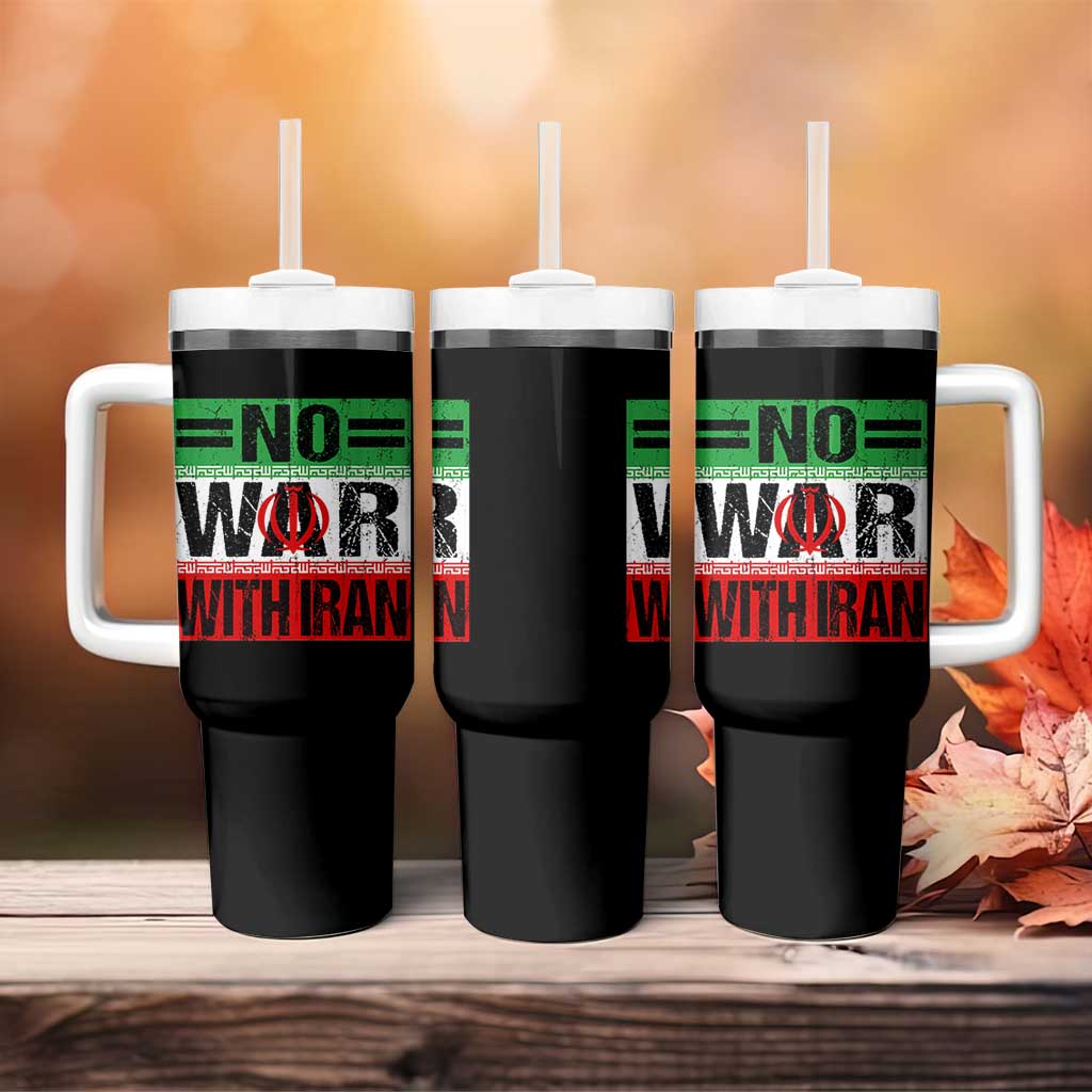No War With Iran Tumbler With Handle Freedom For Iranians Vintage Iran Flag
