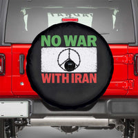 No War With Iran Spare Tire Cover Iranian People Support Barbed Wire Peace Sign