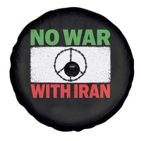 No War With Iran Spare Tire Cover Iranian People Support Barbed Wire Peace Sign