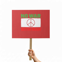 No War With Iran Protest Sign Iranian People Support Barbed Wire Peace Sign