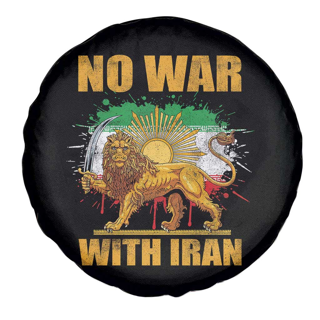 No War With Iran Spare Tire Cover Iran Flag Lion And Sun Persian Pride