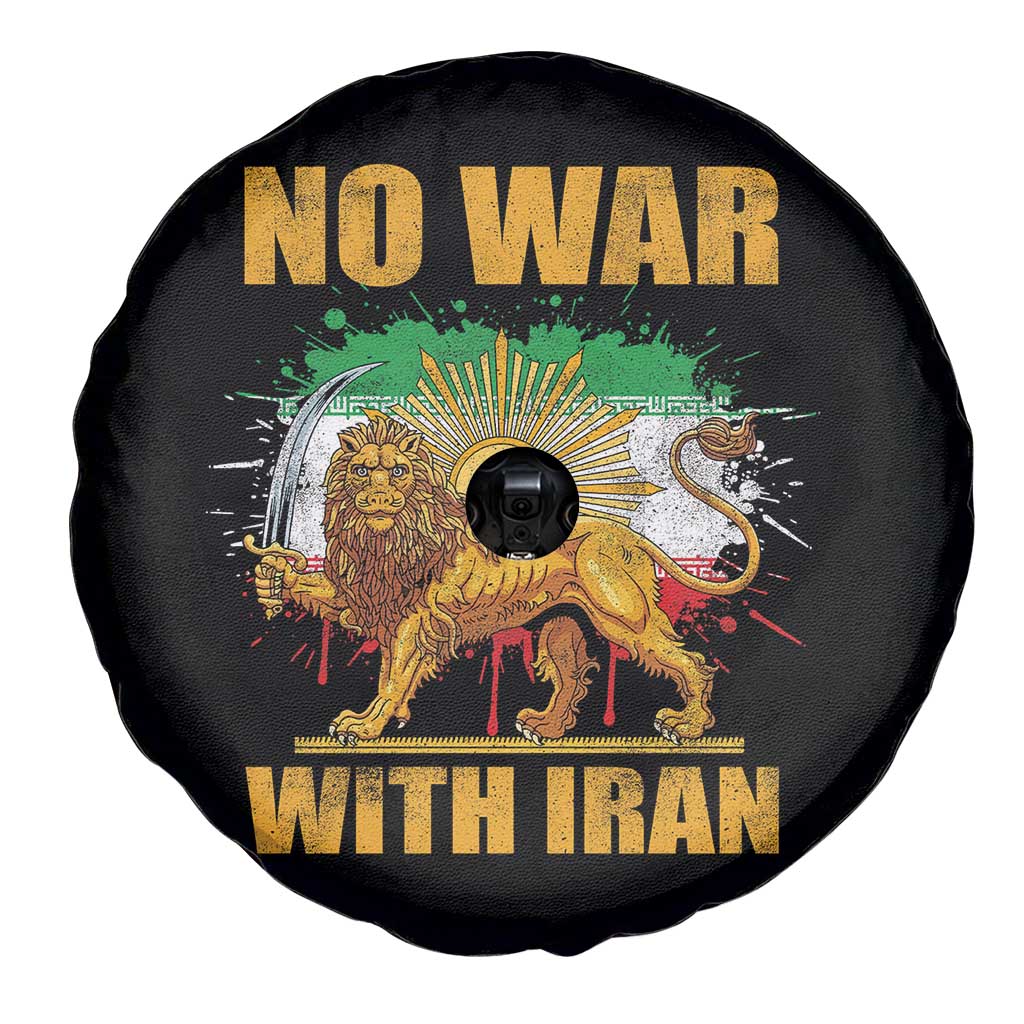 No War With Iran Spare Tire Cover Iran Flag Lion And Sun Persian Pride