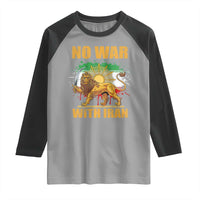 No War With Iran Raglan Shirt Iran Flag Lion And Sun Persian Pride