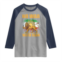 No War With Iran Raglan Shirt Iran Flag Lion And Sun Persian Pride