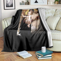 Jesus Christ and Mother Mary William Adolphe Bouguereau Art Throw Blanket