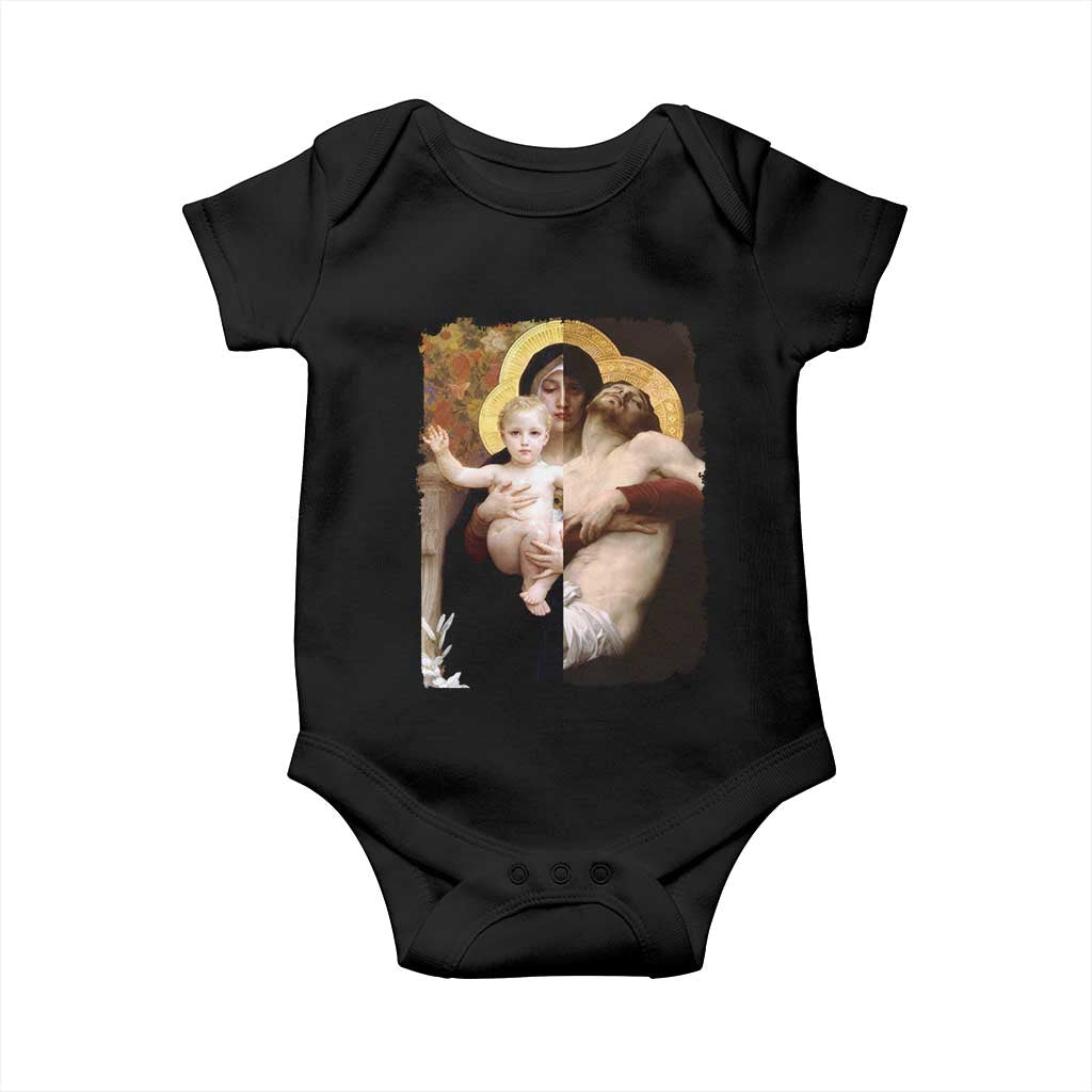 Jesus Christ and Mother Mary William Adolphe Bouguereau Art Baby Onesie