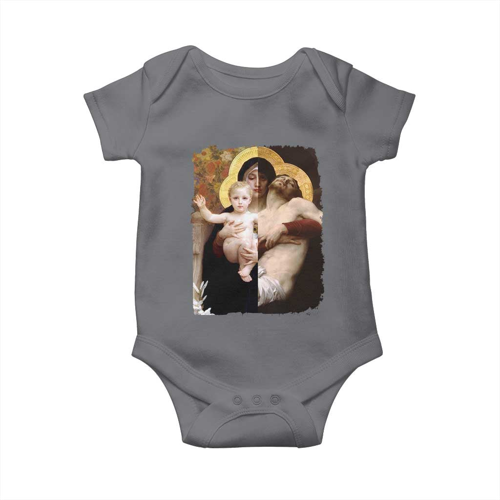 Jesus Christ and Mother Mary William Adolphe Bouguereau Art Baby Onesie