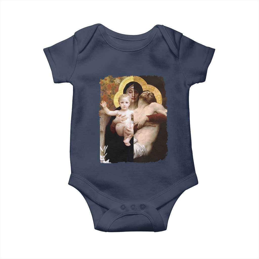 Jesus Christ and Mother Mary William Adolphe Bouguereau Art Baby Onesie