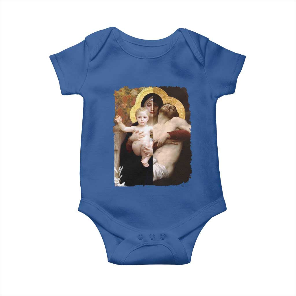Jesus Christ and Mother Mary William Adolphe Bouguereau Art Baby Onesie