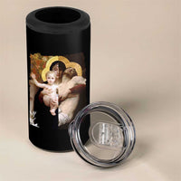Jesus Christ and Mother Mary William Adolphe Bouguereau Art 4 in 1 Can Cooler Tumbler
