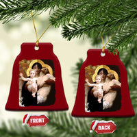 Jesus Christ and Mother Mary William Adolphe Bouguereau Art Ceramic Ornament