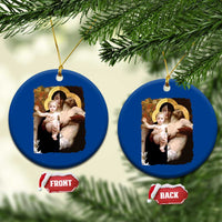 Jesus Christ and Mother Mary William Adolphe Bouguereau Art Ceramic Ornament