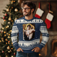 Jesus Christ and Mother Mary William Adolphe Bouguereau Art Ugly Christmas Sweater