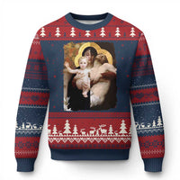Jesus Christ and Mother Mary William Adolphe Bouguereau Art Ugly Christmas Sweater