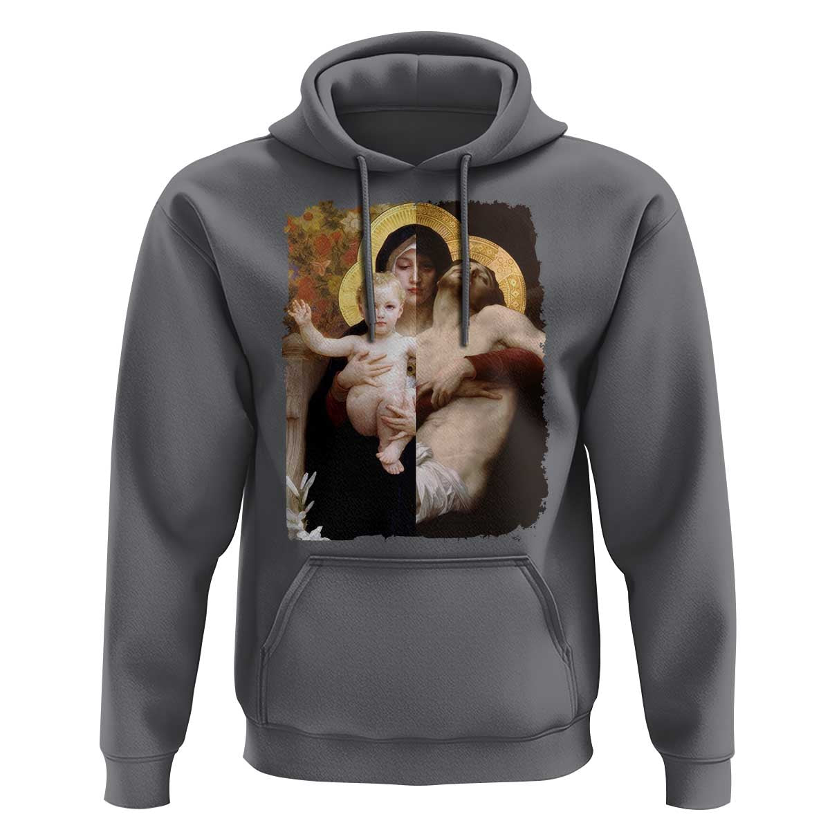 Jesus Christ and Mother Mary William Adolphe Bouguereau Art Hoodie