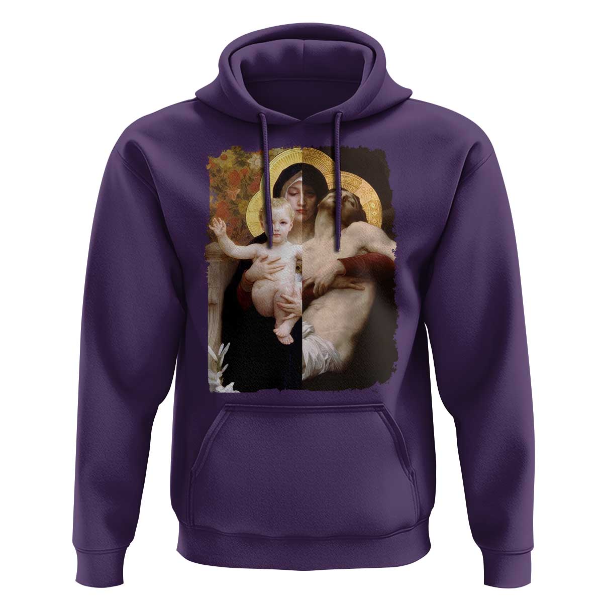 Jesus Christ and Mother Mary William Adolphe Bouguereau Art Hoodie
