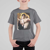 Jesus Christ and Mother Mary William Adolphe Bouguereau Art T Shirt For Kid