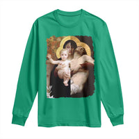 Jesus Christ and Mother Mary William Adolphe Bouguereau Art Long Sleeve Shirt
